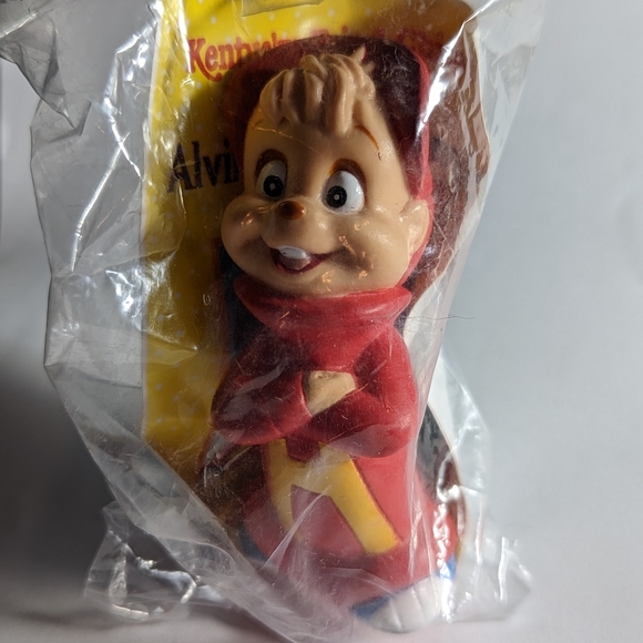 Vintage Alvin and the Chipmunks PVC figure toy from KFC . Sealed in bag. - Picture 1 of 3